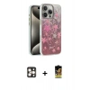 MARSİLYAN™- iPhone 16 Pro Max Kılıf Zirve Modern Prime - Siyah Buffer Cam Ekran Koruyucu + Gold PVD Metal Kamera Lens