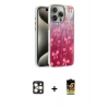 MARSİLYAN™- iPhone 16 Pro Max Kılıf Zirve Modern Prime - Siyah Buffer Cam Ekran Koruyucu + Gold PVD Metal Kamera Lens