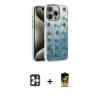 MARSİLYAN™- iPhone 16 Pro Max Kılıf Zirve Modern Prime - Siyah Buffer Cam Ekran Koruyucu + Gold PVD Metal Kamera Lens