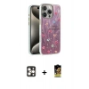 MARSİLYAN™- iPhone 16 Pro Max Kılıf Zirve Modern Prime - Siyah Buffer Cam Ekran Koruyucu + Gold PVD Metal Kamera Lens
