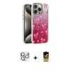 MARSİLYAN™- iPhone 16 Pro Max Kılıf Zirve Modern Prime - Siyah Buffer Cam Ekran Koruyucu + Pers Alüminyum Kamera Lens - GS
