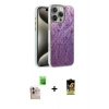 MARSİLYAN™- iPhone 16 Pro Max Kılıf Zirve Modern Prime - Siyah Buffer Cam Ekran Koruyucu + Natural Grey Raze Metal Kamera Lens