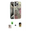 MARSİLYAN™- iPhone 16 Pro Max Kılıf Zirve Modern Prime - Siyah Buffer Cam Ekran Koruyucu + Natural Grey Raze Metal Kamera Lens