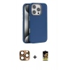 MARSİLYAN™- iPhone 16 Pro Max Kılıf Zirve Modern Prime - Siyah Buffer Cam Ekran Koruyucu + Pers Alüminyum Kamera Lens - CLTM