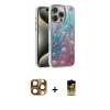 MARSİLYAN™- iPhone 16 Pro Max Kılıf Zirve Modern Prime - Siyah Buffer Cam Ekran Koruyucu + Pers Alüminyum Kamera Lens - CLTM