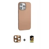 MARSİLYAN™- iPhone 16 Pro Max Kılıf Zirve Modern Prime - Siyah Buffer Cam Ekran Koruyucu + Pers Alüminyum Kamera Lens - CLTM