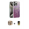 MARSİLYAN™- iPhone 16 Pro Max Kılıf Zirve Modern Prime - Siyah Buffer Cam Ekran Koruyucu + Pers Alüminyum Kamera Lens - CLTM