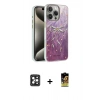 MARSİLYAN™- iPhone 16 Pro Max Kılıf Zirve Modern Prime - Siyah Buffer Cam Ekran Koruyucu + PVD Metal Kamera Lens - SH