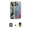 MARSİLYAN™- iPhone 16 Pro Max Kılıf Zirve Modern Prime - Siyah Buffer Cam Ekran Koruyucu + PVD Metal Kamera Lens - SH