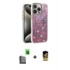 MARSİLYAN™- iPhone 16 Pro Max Kılıf Zirve Modern Prime - Siyah Buffer Cam Ekran Koruyucu + Siyah Raze Metal Kamera Lens