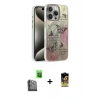 MARSİLYAN™- iPhone 16 Pro Max Kılıf Zirve Modern Prime - Siyah Buffer Cam Ekran Koruyucu + Siyah Raze Metal Kamera Lens