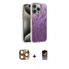 MARSİLYAN™- iPhone 16 Pro Max Kılıf Zirve Modern Prime - Siyah Buffer Hayalet Cam Ekran Koruyucu + Çöl Titanyum Pers Alüminyum Kamera Lens