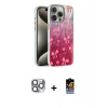 MARSİLYAN™- iPhone 16 Pro Max Kılıf Zirve Modern Prime - Siyah Buffer Hayalet Cam Ekran Koruyucu + Gri Pers Alüminyum Kamera Lens
