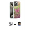 MARSİLYAN™- iPhone 16 Pro Max Kılıf Zirve Modern Prime - Siyah Buffer Hayalet Cam Ekran Koruyucu + Gri Pers Alüminyum Kamera Lens