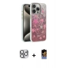 MARSİLYAN™- iPhone 16 Pro Max Kılıf Zirve Modern Prime - Siyah Buffer Hayalet Cam Ekran Koruyucu + Gri Pers Alüminyum Kamera Lens