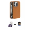 MARSİLYAN™- iPhone 16 Pro Max Kılıf Zirve Modern Prime - Siyah Buffer Hayalet Cam Ekran Koruyucu + Gümüş Bilvis Titan Kamera Lens