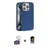 MARSİLYAN™- iPhone 16 Pro Max Kılıf Zirve Modern Prime - Siyah Buffer Hayalet Cam Ekran Koruyucu + Gümüş Bilvis Titan Kamera Lens