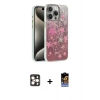 MARSİLYAN™- iPhone 16 Pro Max Kılıf Zirve Modern Prime - Siyah Buffer Hayalet Cam Ekran Koruyucu + PVD Metal Kamera Lens - GD