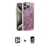 MARSİLYAN™- iPhone 16 Pro Max Kılıf Zirve Modern Prime - Siyah Buffer Hayalet Cam Ekran Koruyucu + PVD Metal Kamera Lens - GD