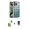 MARSİLYAN™- iPhone 16 Pro Max Kılıf Zirve Modern Prime - Siyah Buffer Hayalet Cam Ekran Koruyucu + Raze Metal Kamera Lens - CLTM
