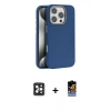 MARSİLYAN™- iPhone 16 Pro Max Kılıf Zirve Modern Prime - Siyah Buffer Hayalet Cam Ekran Koruyucu + Siyah PVD Metal Kamera Lens