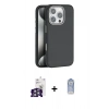 MARSİLYAN™- iPhone 16 Pro Max Kılıf Zirve Modern Prime - Siyah Joko Magic 5D Cam + Bilvis Titan Kamera Lens - GS