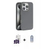 MARSİLYAN™- iPhone 16 Pro Max Kılıf Zirve Modern Prime - Siyah Joko Magic 5D Cam + Bilvis Titan Kamera Lens - GS