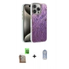 MARSİLYAN™- iPhone 16 Pro Max Kılıf Zirve Modern Prime - Siyah Joko Magic 5D Cam + Çöl Titanyum Raze Metal Kamera Lens