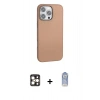 MARSİLYAN™- iPhone 16 Pro Max Kılıf Zirve Modern Prime - Siyah Joko Magic 5D Cam + PVD Metal Kamera Lens - GD