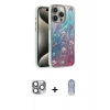 MARSİLYAN™- iPhone 16 Pro Max Kılıf Zirve Modern Prime - Siyah Joko Magic 5D Cam + Pers Alüminyum Kamera Lens - GI