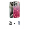 MARSİLYAN™- iPhone 16 Pro Max Kılıf Zirve Modern Prime - Siyah Joko Magic 5D Cam + Gümüş PVD Metal Kamera Lens