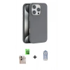 MARSİLYAN™- iPhone 16 Pro Max Kılıf Zirve Modern Prime - Siyah Joko Magic 5D Cam + Raze Metal Kamera Lens - NLGY