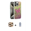 MARSİLYAN™- iPhone 16 Pro Max Kılıf Zirve Modern Prime - Siyah Joko Magic 5D Cam + Pers Alüminyum Kamera Lens - CLTM
