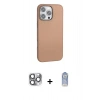 MARSİLYAN™- iPhone 16 Pro Max Kılıf Zirve Modern Prime - Siyah Joko Magic 5D Cam + Pers Alüminyum Kamera Lens - GI