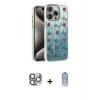 MARSİLYAN™- iPhone 16 Pro Max Kılıf Zirve Modern Prime - Siyah Joko Magic 5D Cam + Pers Alüminyum Kamera Lens - GI