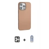 MARSİLYAN™- iPhone 16 Pro Max Kılıf Zirve Modern Prime - Siyah Joko Magic 5D Cam + PVD Metal Kamera Lens - GS