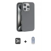 MARSİLYAN™- iPhone 16 Pro Max Kılıf Zirve Modern Prime - Siyah Joko Magic 5D Cam + PVD Metal Kamera Lens - SH