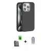 MARSİLYAN™- iPhone 16 Pro Max Kılıf Zirve Modern Prime - Siyah Joko Magic 5D Cam + Siyah Raze Metal Kamera Lens