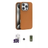 MARSİLYAN™- iPhone 16 Pro Max Kılıf Zirve Modern Prime - Siyah Joko Magic 5D Hayalet Cam + Gümüş Bilvis Titan Kamera Lens