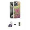 MARSİLYAN™- iPhone 16 Pro Max Kılıf Zirve Modern Prime - Siyah Joko Magic 5D Hayalet Cam + Gümüş Bilvis Titan Kamera Lens