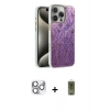MARSİLYAN™- iPhone 16 Pro Max Kılıf Zirve Modern Prime - Siyah Joko Magic 5D Hayalet Cam + Gümüş Pers Alüminyum Kamera Lens