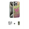 MARSİLYAN™- iPhone 16 Pro Max Kılıf Zirve Modern Prime - Siyah Joko Magic 5D Hayalet Cam + Gümüş Pers Alüminyum Kamera Lens