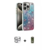 MARSİLYAN™- iPhone 16 Pro Max Kılıf Zirve Modern Prime - Siyah Joko Magic 5D Hayalet Cam + Gümüş Pers Alüminyum Kamera Lens