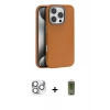 MARSİLYAN™- iPhone 16 Pro Max Kılıf Zirve Modern Prime - Siyah Joko Magic 5D Hayalet Cam + Pers Alüminyum Kamera Lens - GS