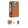 MARSİLYAN™- iPhone 16 Pro Max Kılıf Zirve Modern Prime - Siyah Joko Magic 5D Hayalet Cam + Pers Alüminyum Kamera Lens - CLTM