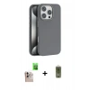 MARSİLYAN™- iPhone 16 Pro Max Kılıf Zirve Modern Prime - Siyah Joko Magic 5D Hayalet Cam + Raze Metal Kamera Lens - NLGY