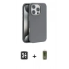MARSİLYAN™- iPhone 16 Pro Max Kılıf Zirve Modern Prime - Siyah Joko Magic 5D Hayalet Cam + PVD Metal Kamera Lens - SH