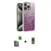 MARSİLYAN™- iPhone 16 Pro Max Kılıf Zirve Modern Prime - Siyah Joko Magic 5D Hayalet Cam + Raze Metal Kamera Lens - SH