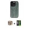 MARSİLYAN™- iPhone 16 Pro Max Kılıf Zirve Yansıma Serisi - Şeffaf 360 Full Body Arka Koruyucu + Pers Alüminyum Kamera Lens - CLTM