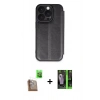 MARSİLYAN™- iPhone 16 Pro Max Kılıf Zirve Yansıma Serisi - Şeffaf 360 Full Body Arka Koruyucu + Raze Metal Kamera Lens - CLTM